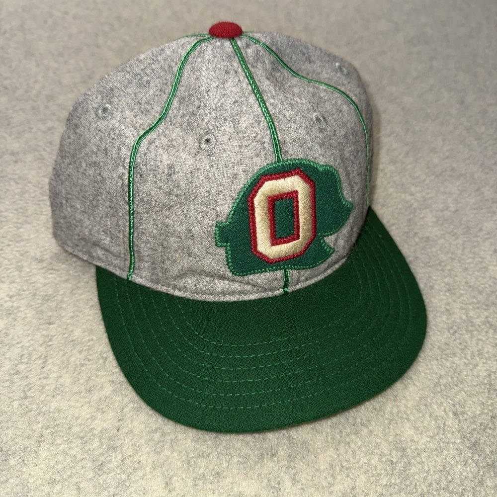 American Needle Oakland Oaks Hometown Collection Strapback Hat Gray Green